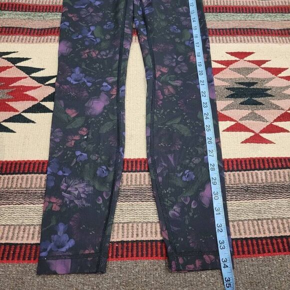 Lululemon Wunder Under Mid-Rise Tight Sz 4 Full-On Luxtreme Frozen Flourish - Picture 8 of 10